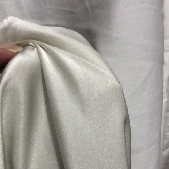 Vintage Silk Camisole Top-Off White with Lace - Picture 13 of 15